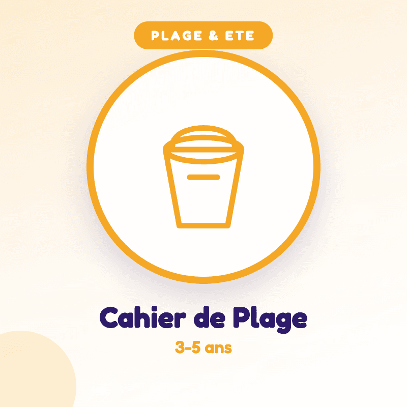 Mon Cahier de Plage 3-5 ans — kit PDF à imprimer pour enfants de 3-5 ans