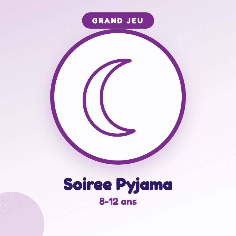 Kit Soiree Pyjama — kit PDF à imprimer pour enfants de 8-12 ans