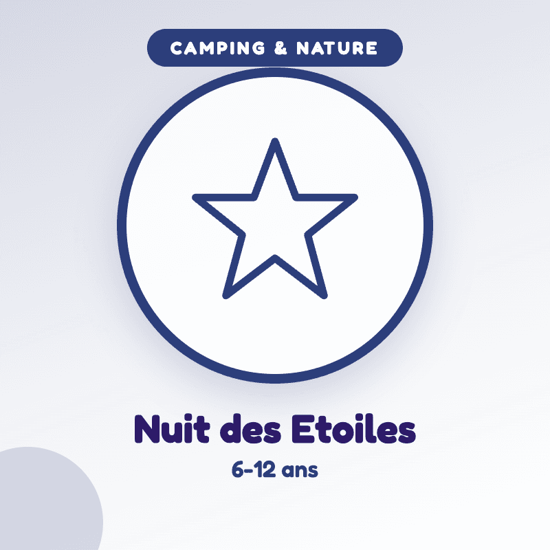La Nuit des Etoiles — kit PDF à imprimer pour enfants de 6-12 ans