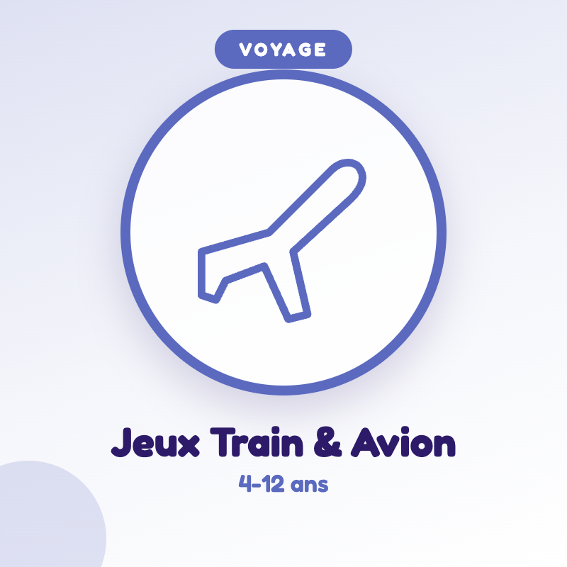 Jeux Train & Avion — jeu d'été à imprimer pour enfants de 4-12 ans