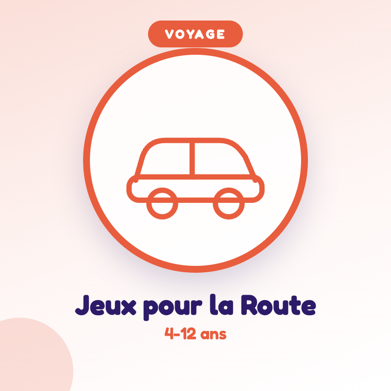 Jeux pour la Route — jeu d'été à imprimer pour enfants de 4-12 ans
