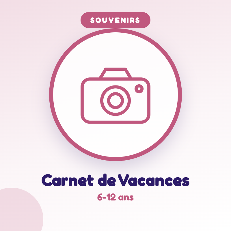 Mon Carnet de Vacances — jeu d'été à imprimer pour enfants de 6-12 ans