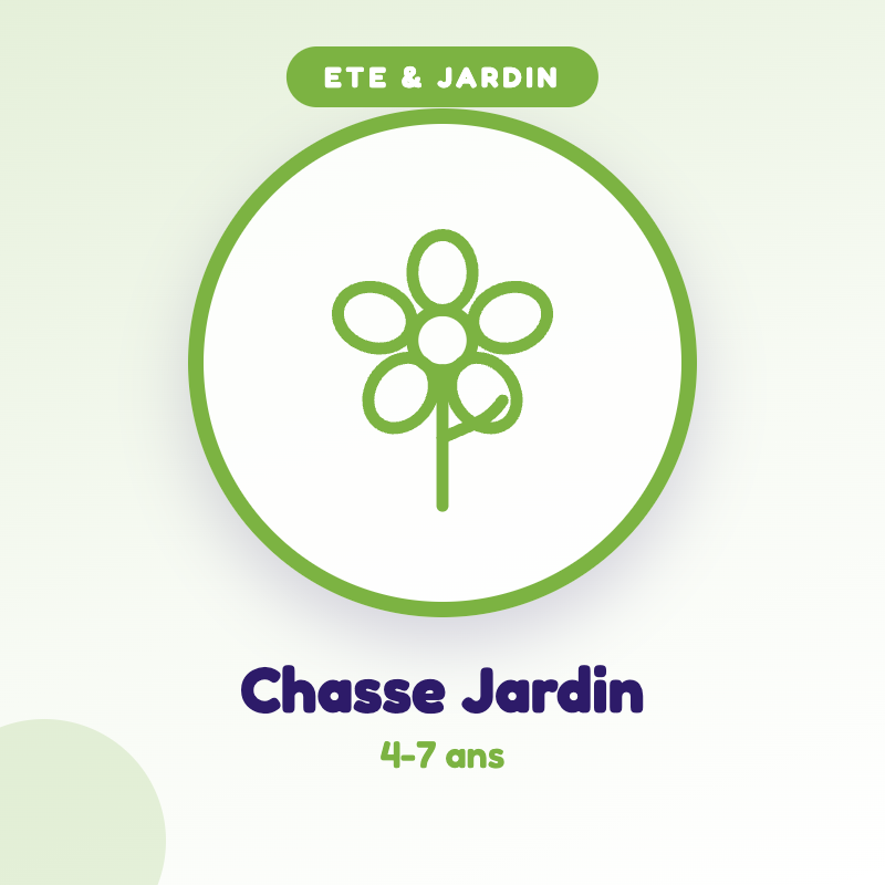 Le Tresor du Jardin d'Ete — jeu d'été à imprimer pour enfants de 4-7 ans