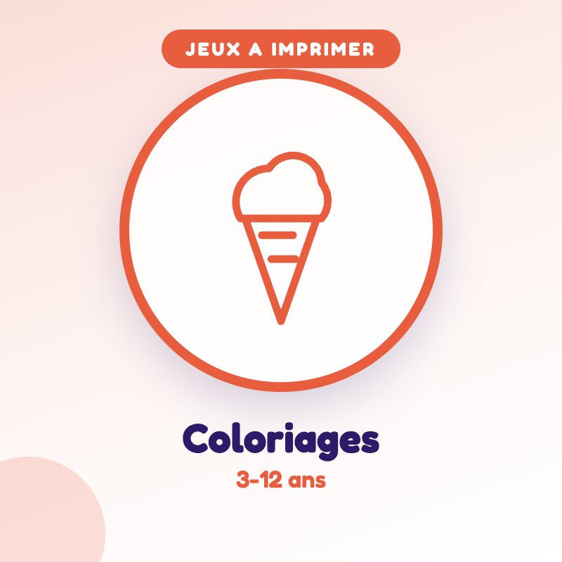 Coloriages de l'Ete — jeu d'été à imprimer pour enfants de 3-12 ans