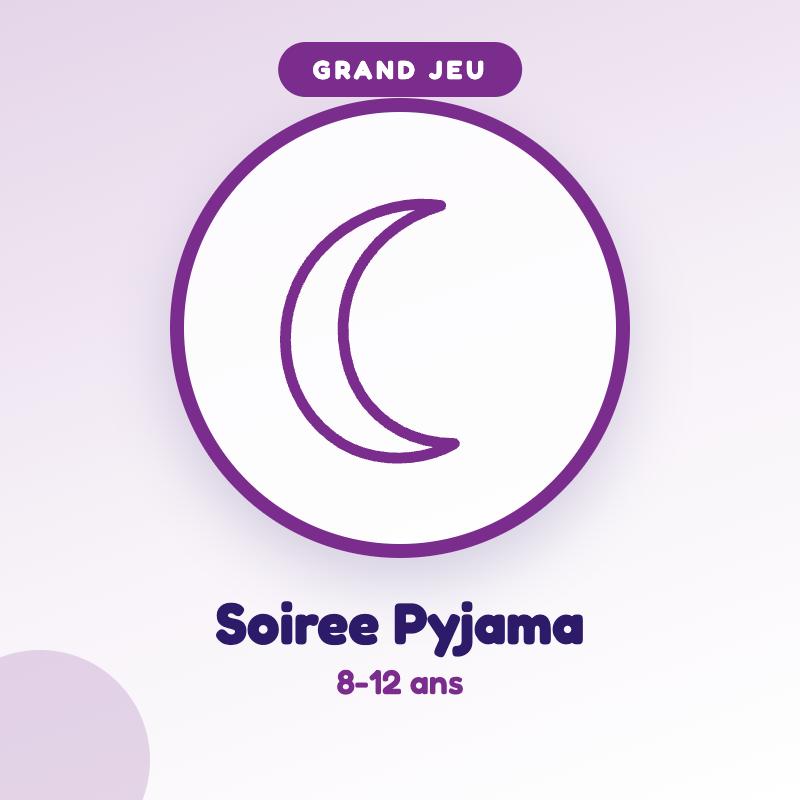 Kit Soiree Pyjama — jeu d'été à imprimer pour enfants de 8-12 ans