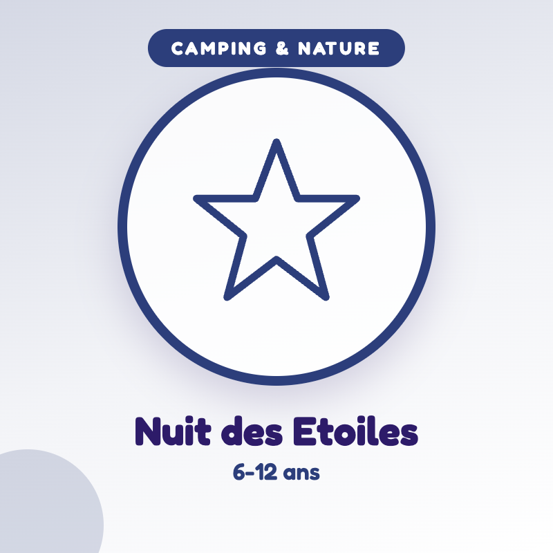 La Nuit des Etoiles — jeu d'été à imprimer pour enfants de 6-12 ans